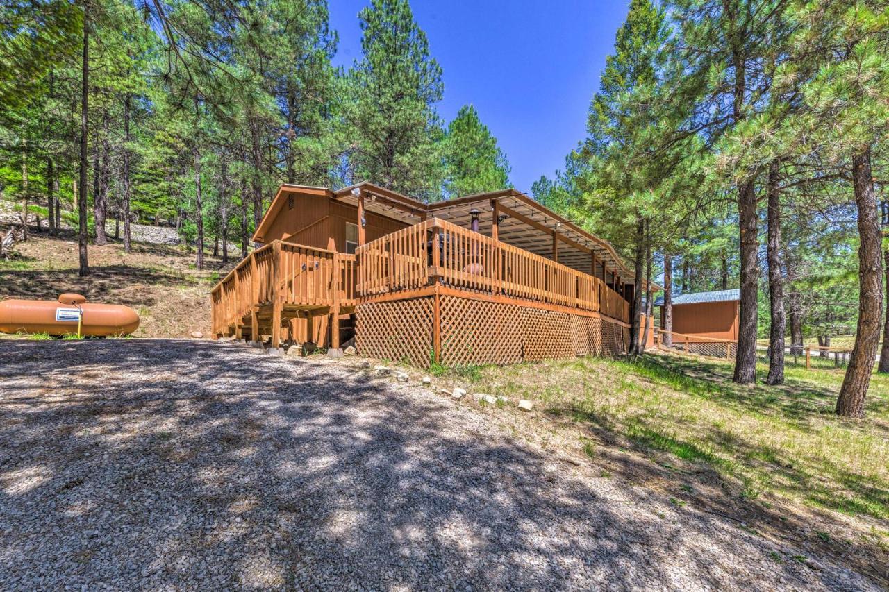 Quiet Cloudcroft Cabin With Porch And Gas Grill! ภายนอก รูปภาพ
